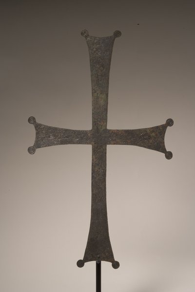 Processional cross with incised inscription, 10th-12th century AD by Byzantine